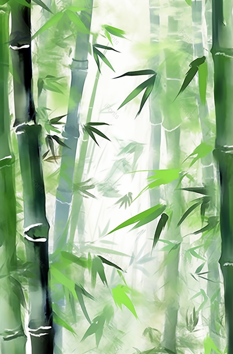 绿色竹子竹林自然中国风插画背景,插画/手绘图,插画/手绘图库,插画/手绘图下载,插画/手绘